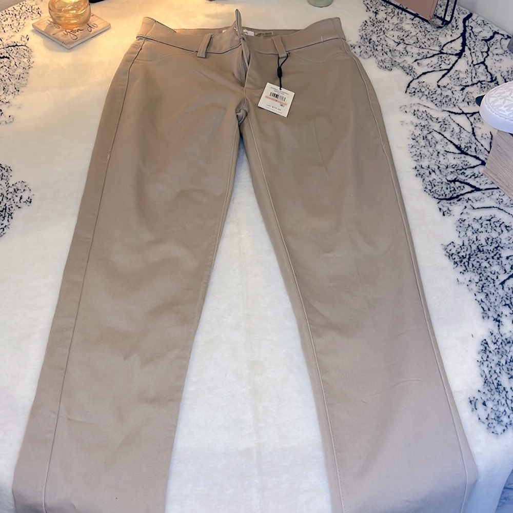 Calvin Klein khaki pants dress pants stretch brand new tags along size 2 women’s